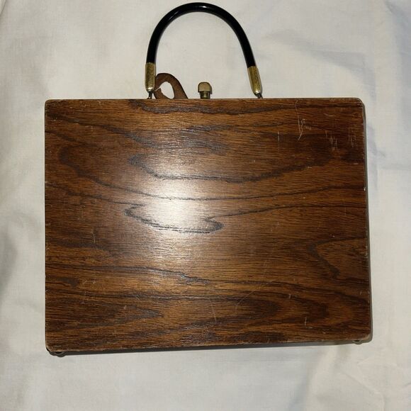 VTG 1966 Enid Collins OF TEXAS Money Tree Jeweled Box Bag 11”x8”x3” Signed - Picture 6 of 11